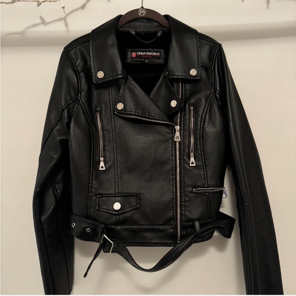 Urban Republic Women's Black Leather Jacket